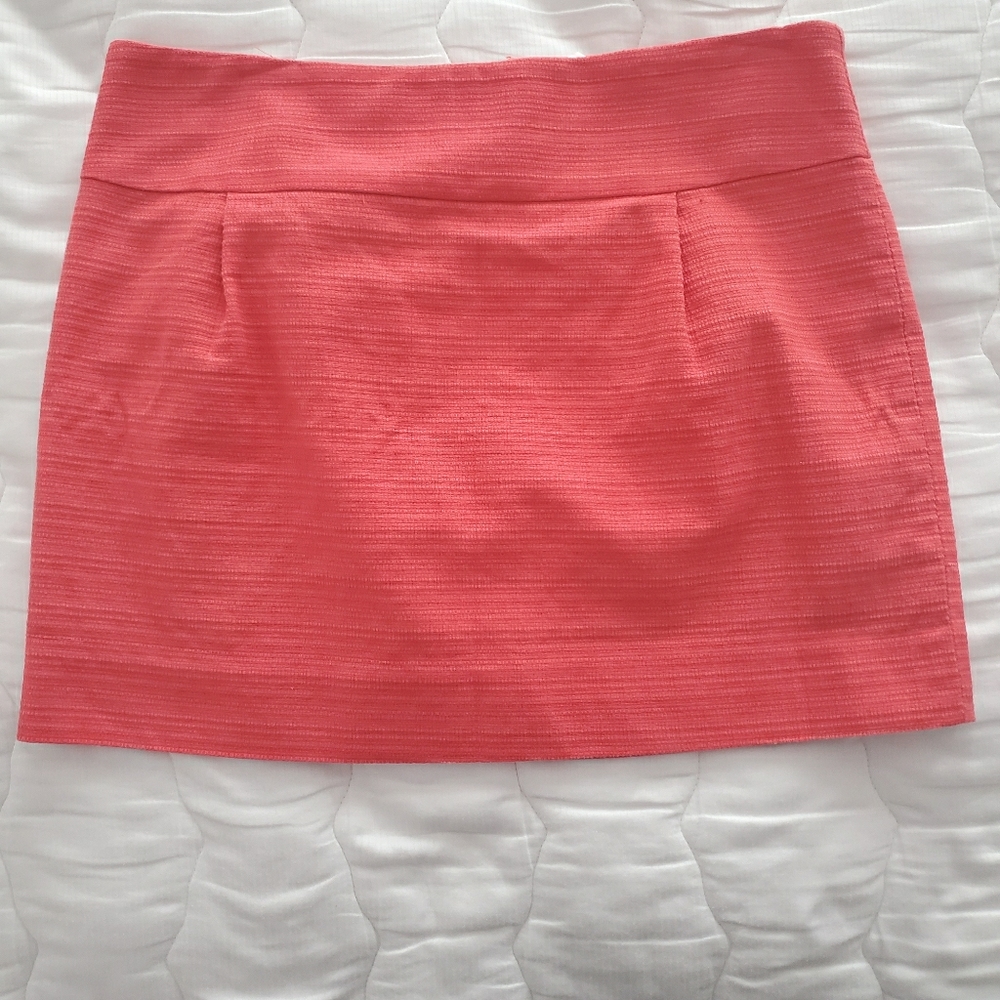 Salmon J Crew Cotton Miniskirt